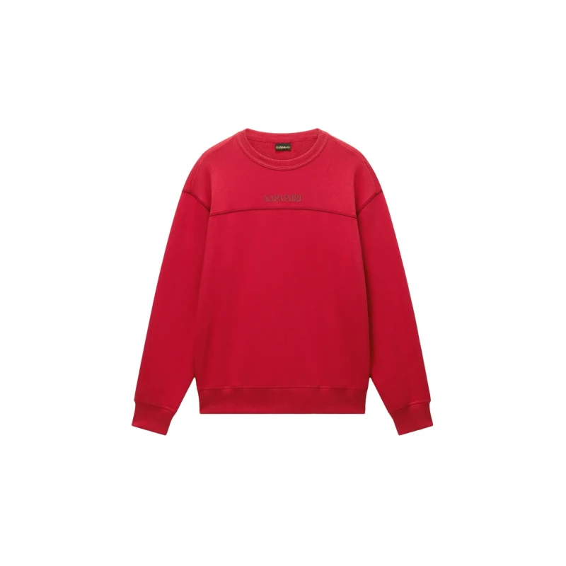 Image of French Terry Sweatshirt Napapijri Umbra Rouge Male XS