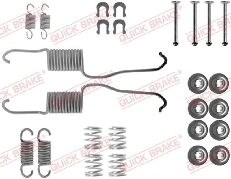Image of QUICK BRAKE Brake shoe fitting kit QUICK BRAKE 105-0684