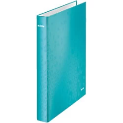 Image of Leitz WOW Ring Binder A4 Manila Cardboard 2 D-ring 25mm Blue