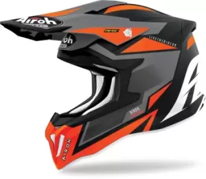 Image of Airoh Strycker Axe Carbon Motocross Helmet, orange, Size 2XL, orange, Size 2XL