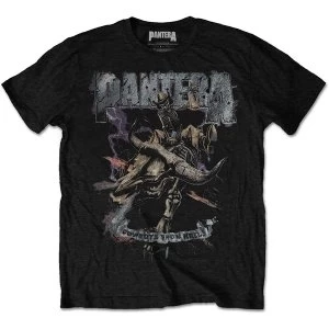 image of Pantera - Vintage Rider Unisex Small T-Shirt - Black