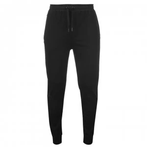 image of Karl Lagerfeld Logo Zip Jogging Bottoms - 990 Black