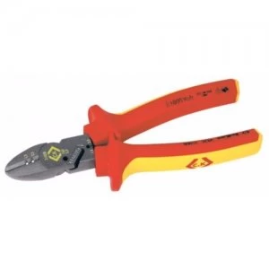Image of C.K Tools Redline VDE Combicutter 3 160mm Wire Stripping Bending and Screw Sheering