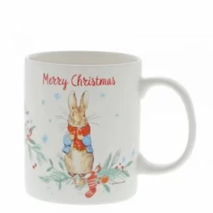 image of Peter Rabbit Christmas Mug