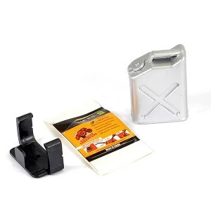 Image of Fastrax Painted Fuel Jerry Can & Mount - Slver