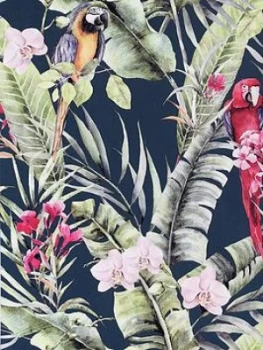 Image of Arthouse Pretty Polly Navy Wallpaper