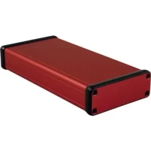 image of Hammond Electronics 1455J1601RD 1455J1601RD Treaded casing 160 x 78 x 27 Aluminium Red