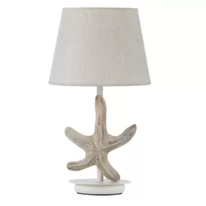 image of Stellina Starfish Table Lamp With Round Tapered Shade, E27