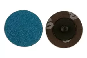 Image of Abracs Quick Lock Sanding Discs 75mm x P80 Pack 25 Connect 32101