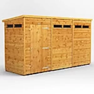 Image of Power Garden Shed 124PPSS Golden Brown 12x4