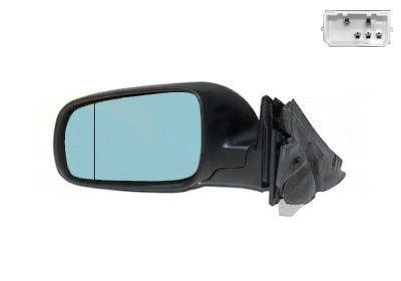Image of VAN WEZEL 0314809 Wing mirror * HAGUS * Left, Heatable Outside Mirror (50)
