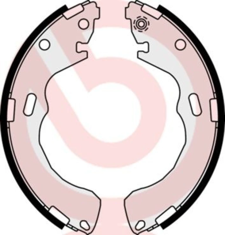 Image of BREMBO Brake Shoe Set BREMBO S 49 519