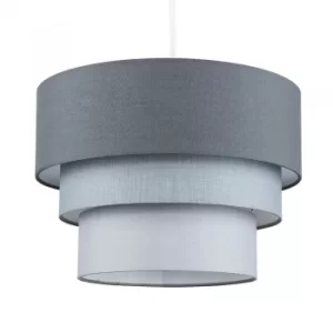 image of Aztec Pyramid Grey and White Pendant Shade