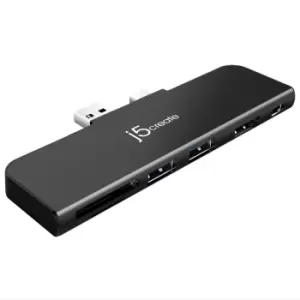 Image of j5create JDD320B Ultradrive Minidock for Surface Pro 4/5/6,...