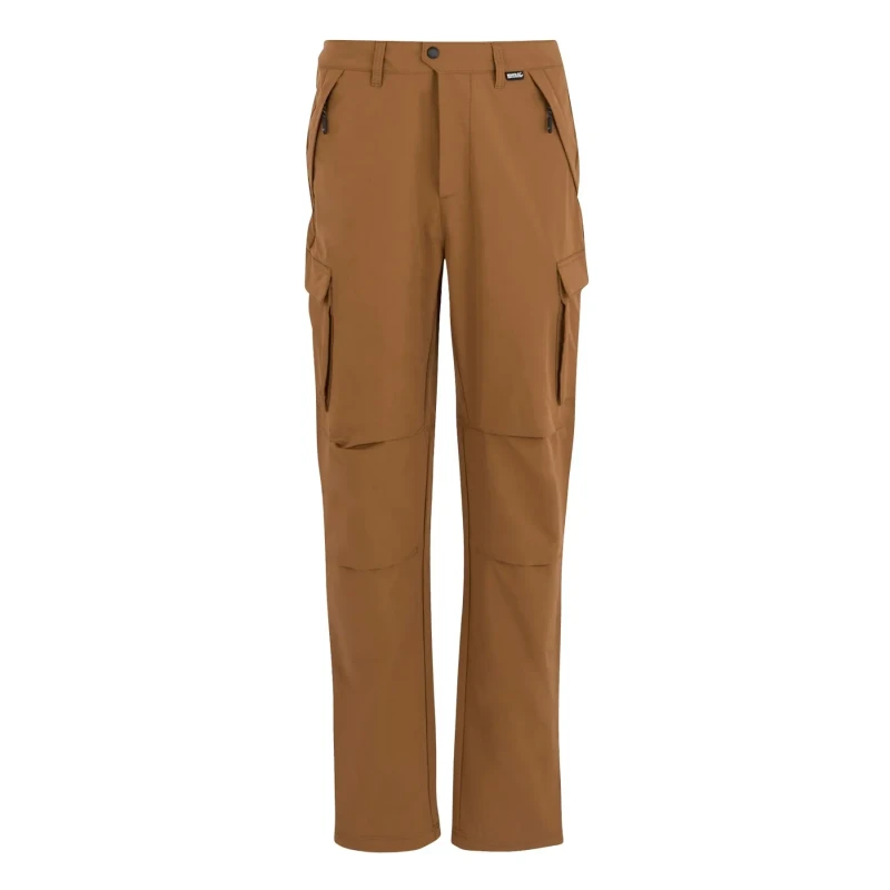 Image of Regatta Regatta Men Questra Durable Water-Repellent Cargo Trousers in Brown Size: 30R Brown 30R Male 5063516156789