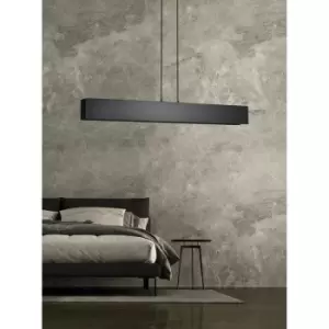 Image of Emibig Gentor Black Bar Pendant Ceiling Light 4x E27