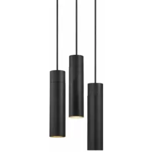 image of Nordlux Tilo Cluster Pendant Ceiling Light Black, GU10