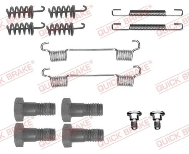 Image of QUICK BRAKE Brake shoe fitting kit QUICK BRAKE 105-0867