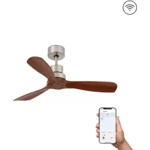 Image of Faro Mini Lantau Small Matt Nickel Ceiling Fan dc Smart, 6 Speed
