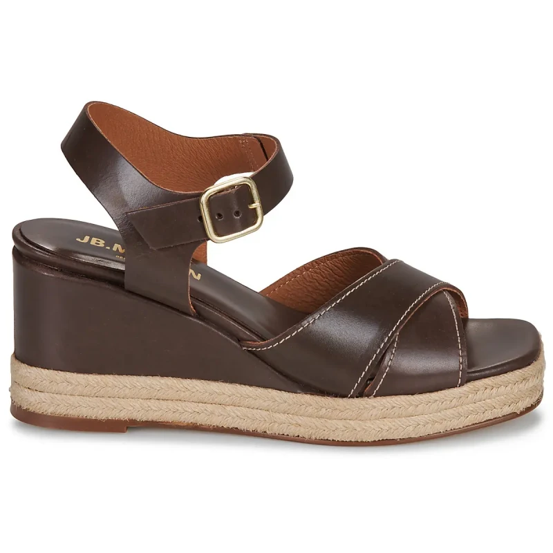 Image of JB Martin Womens wedge sandals JB Martin Corfou Marron Female 37