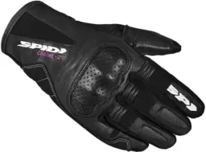 Image of Spidi Charme 2 Ladies Motorcycle Gloves, black-white, Size L for Women, black-white, Size L for Women