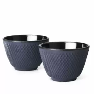 image of Bredemeijer Set of 2 Tea Cups Xilin Design - Blue