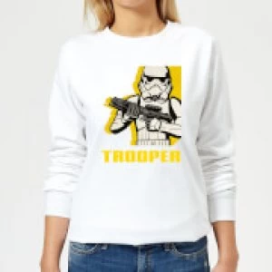 Image of Star Wars Rebels Trooper Womens Sweatshirt - White - 3XL
