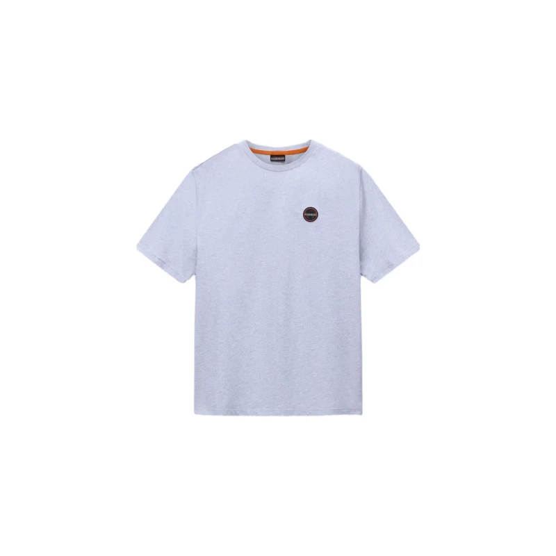 Image of T-Shirt Napapijri Badge Gris Male XS
