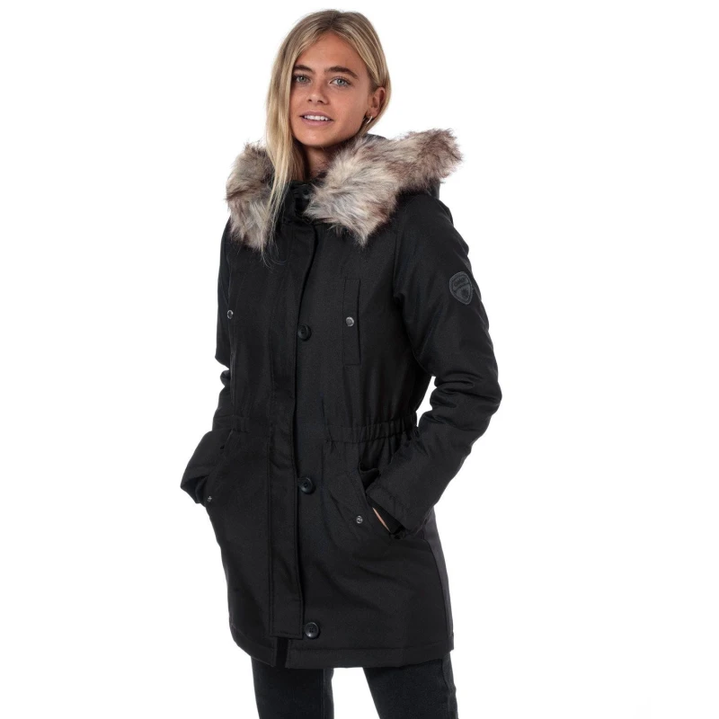 Image of Only Iris Winter Parka Jacket Black female 4