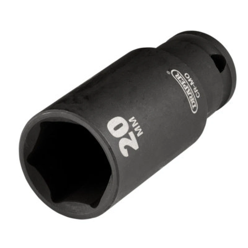 Image of Draper 20MM impact deep socket 3/8DR Metric Deep Impact Sockets, 3/8' Sq. Dr. - Draper 20176