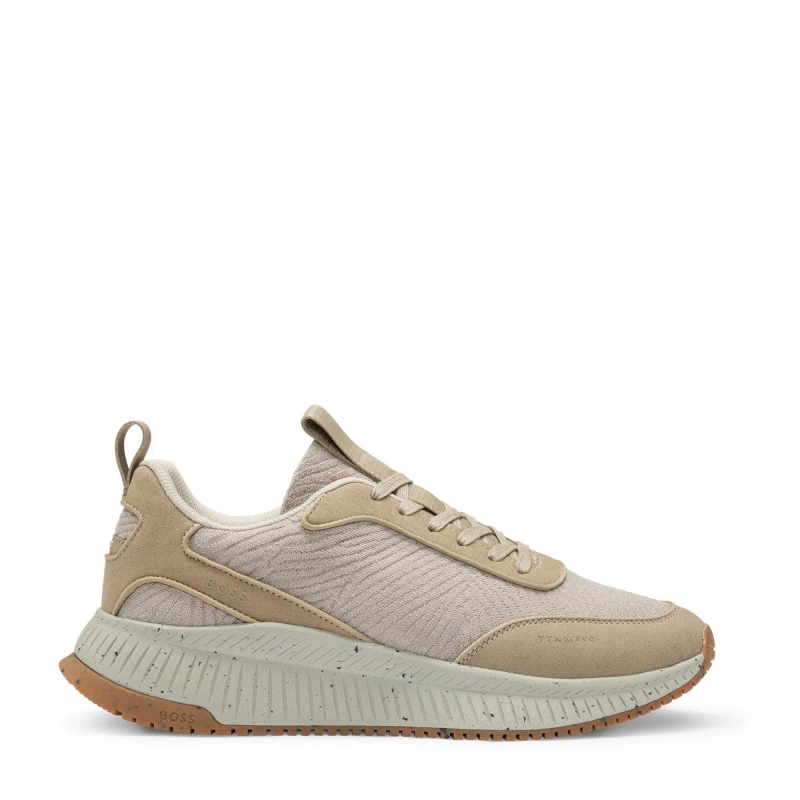 Image of Boss Mens Ttnm Evo Runners Low-Top Trainers Light Beige male 12 (46)