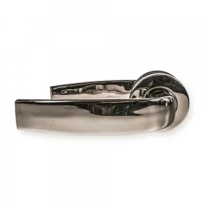 image of LocksOnline Nebula Stainless Steel Lever Door Handle on Rose