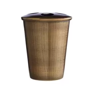 Image of Toothbrush Holder in Antique Brass Finish