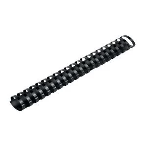 Image of 5 Star Office Binding Combs Plastic 21 Ring 325 Sheets A4 38mm Black Pack 50