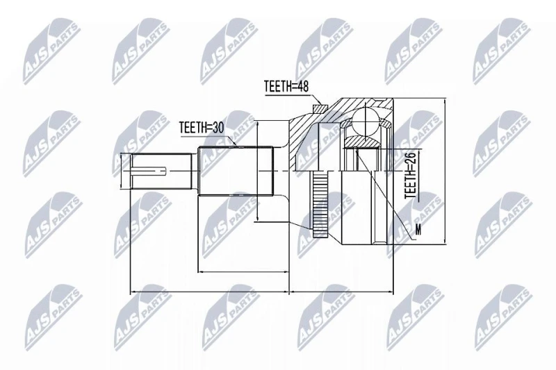 Image of NTY CV joint kit NTY NPZ-TY-010