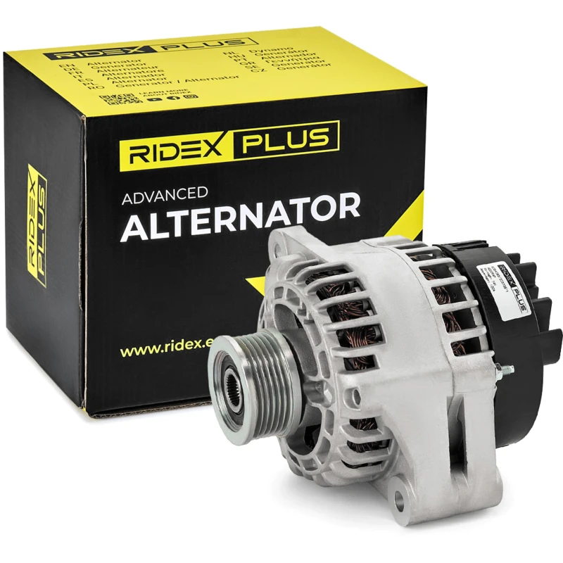 Image of RIDEX PLUS 4G0094P Generator Alternator Charging Current: 120A, Voltage: 14V, with integrated regulator Alternator (4)