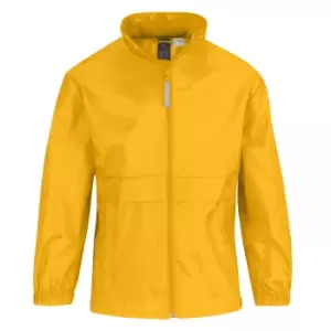 Image of B&C Childrens Sirocco Lightweight Jacket / Childrens Jackets (3/4) (Gold)