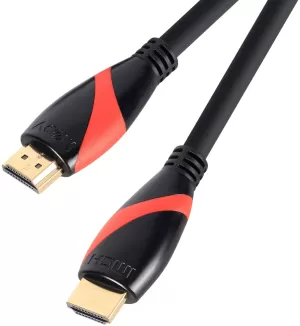 image of VCOM HDMI 2.0 (M) to HDMI 2.0 (M) 3m Black Premium 4K Ultra HD Supported Retail Packaged Display Cable