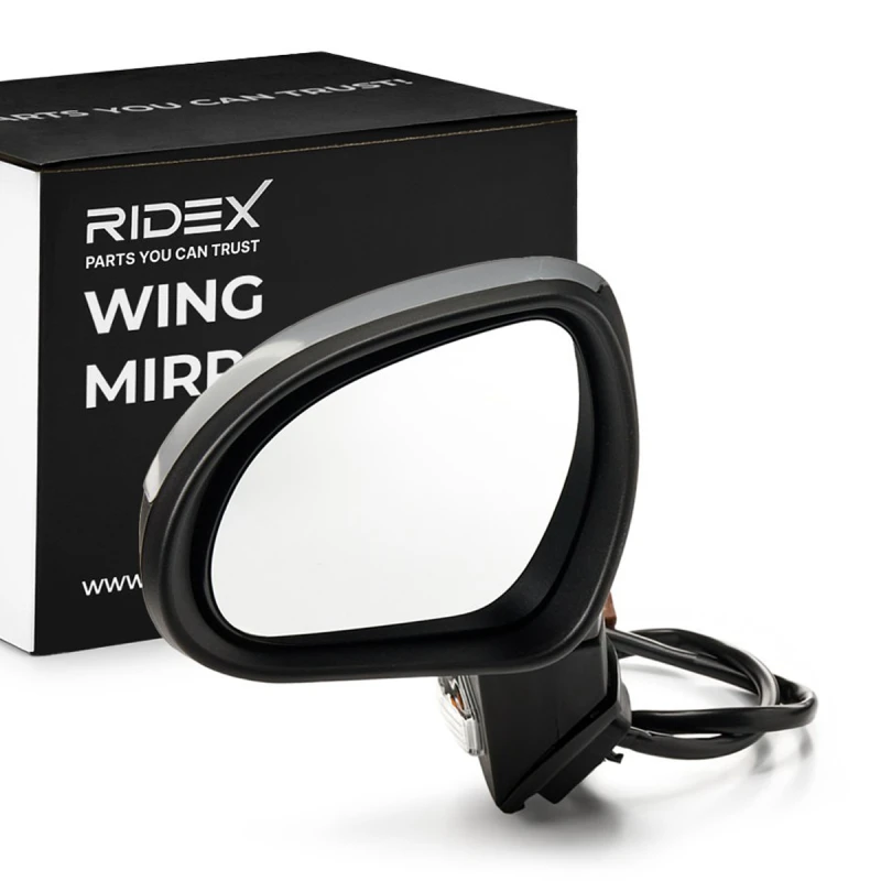 Image of RIDEX 50O0117 Wing mirror Left, Electric, for electric mirror adjustment Outside Mirror (50)