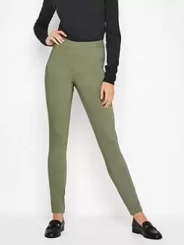 Long Tall Sally Khaki Skinny Bi Stretch 36", Green, Size 16, Women