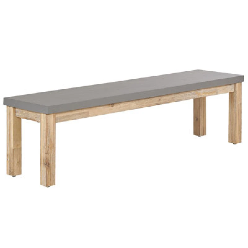 Image of Beliani Garden Bench Ostuni 160 Cm Concrete Grey