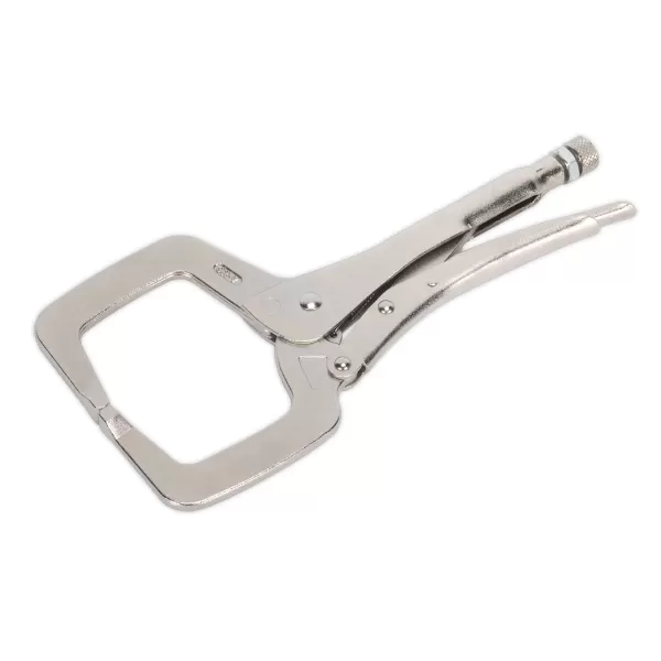 image of Genuine SEALEY AK6827 Locking C-Clamp 280mm 0-90mm Capacity