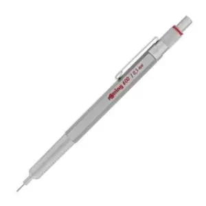 image of Rotring 600 Silver 0.5mm Mechanical Pencil