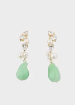 image of Paul Smith Women'S 'Eze‐Eh' Pearl & Cubic Zirconia Earrings By Completedworks