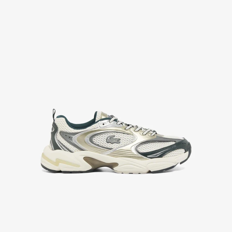 Image of Lacoste storm 96 2k trainers in white & grey White/Grey UK 8 (EU 42)