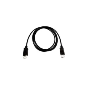 Image of V7 Black Video Cable Pro DisplayPort Male to DisplayPort Male 2m 6.6ft
