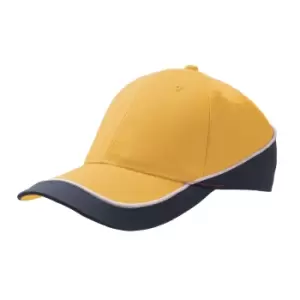 Image of Atlantis Racing Teamwear 6 Panel Cap (One Size) (Yellow/Navy)