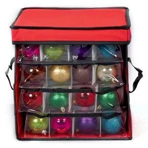 image of Robert Dyas Premier Ornament and Bauble Storage Box