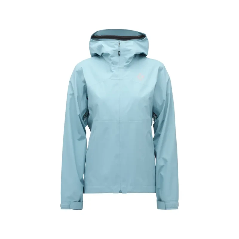 Image of Womens waterproof jacket Black Diamond Strataline Bleu Female XS