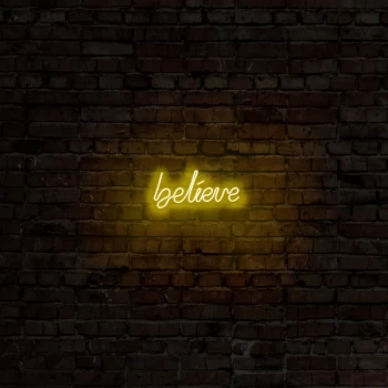 image of Believe - Yellow Yellow Wall Lamp